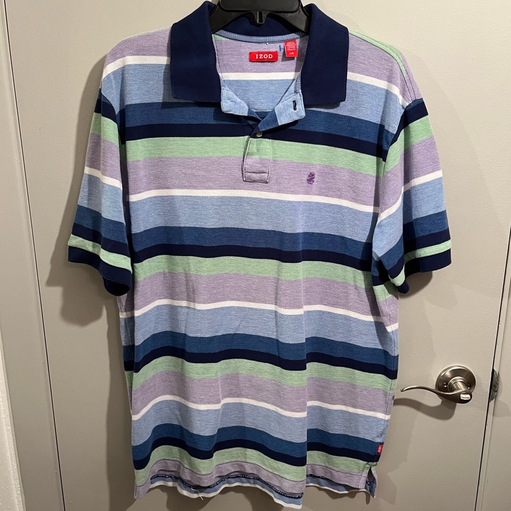 Striped Izod Polo